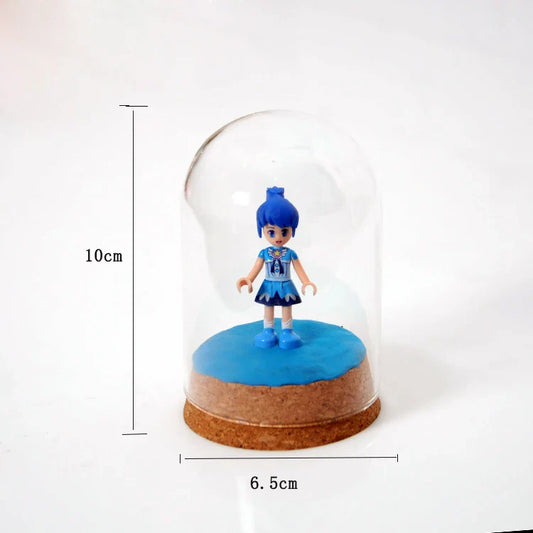 4'' Mini Clear Glass Hemisphere Cloche