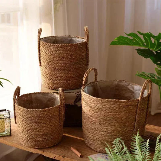 Handmade Rattan Woven Flowerpot