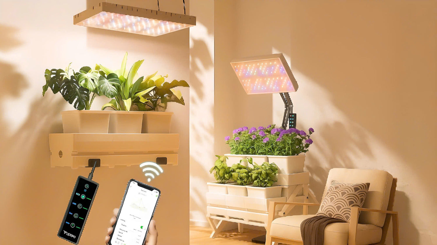 Grow Lights & Smart Plant Care