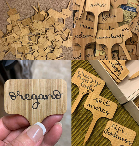 20Pcs Eco-Friendly Bamboo Plant Labels