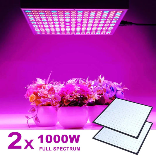 2PCS 1000W Full Spectrum LED Grow Lamps