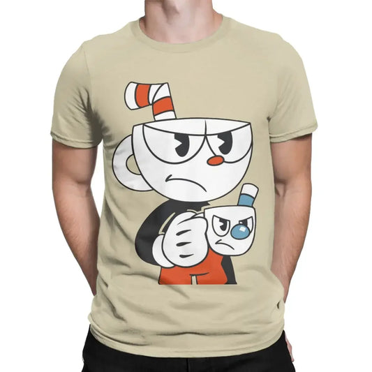 Amazing Cuphead and Mugman Angry T-Shirts