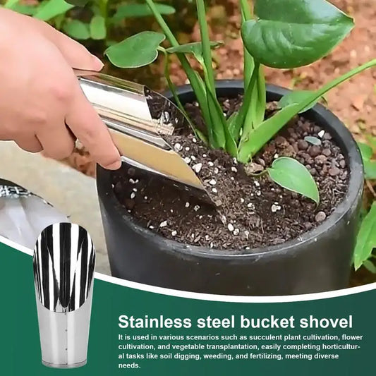 Bucket-Shaped Potting Soil Scoop