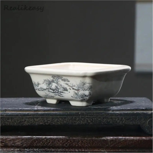 6-Size Purple Sand Ceramic Bonsai Pot