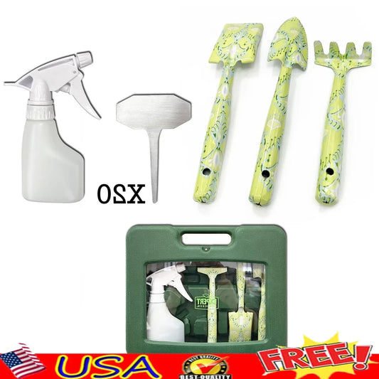 24-Piece Indoor Garden Tool Set with Carrying Case