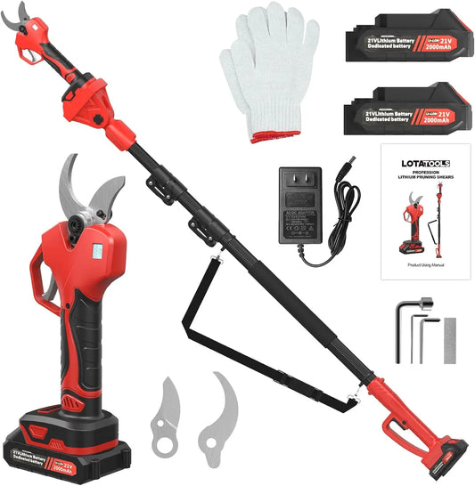 Electric Pruning Shears with Telescopic Rod