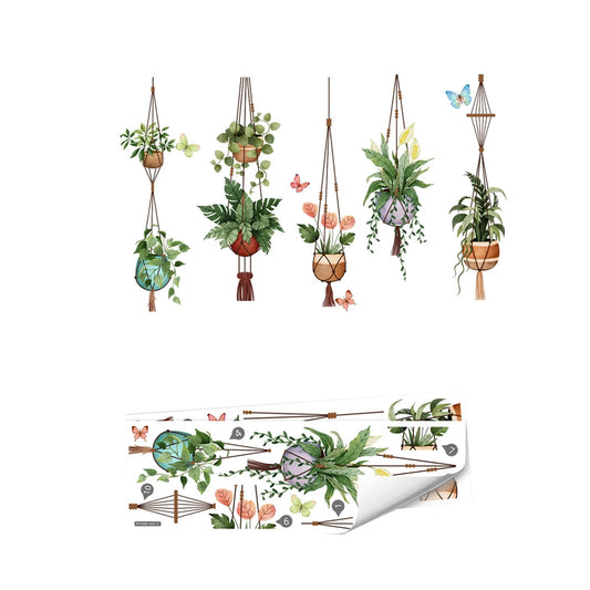 Green Leaf Garland Wall Decal