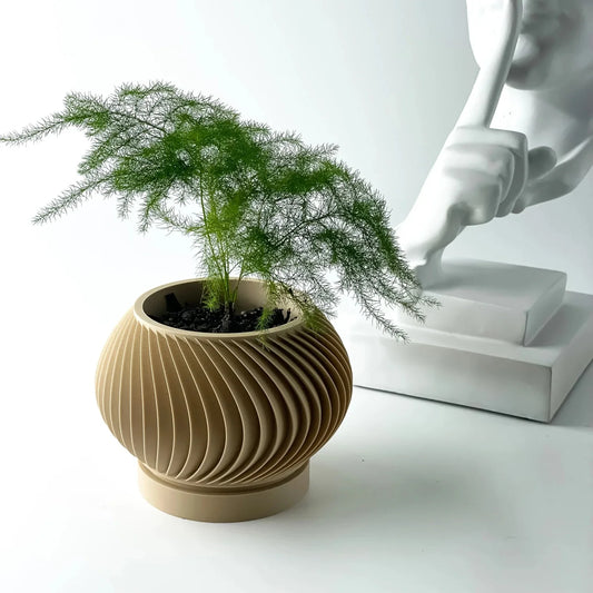 Modern Minimalist 3D Printed Plant Pot
