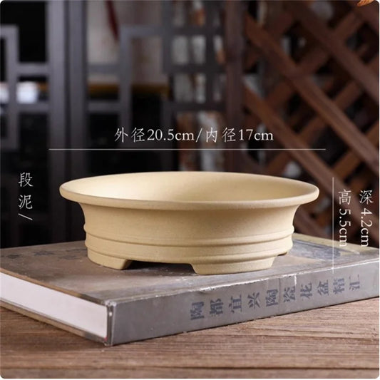 Ceramic Classical Round Bonsai Pot