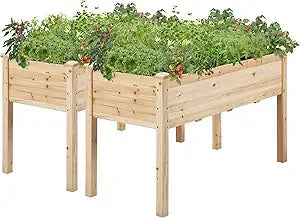 Yaheetech 2pcs Raised Garden Bed 48×24×30 in