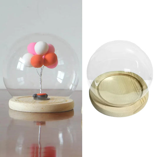 Miniature Clear Glass Cloche Dome