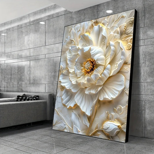 Modern Abstract Floral Canvas Art Print
