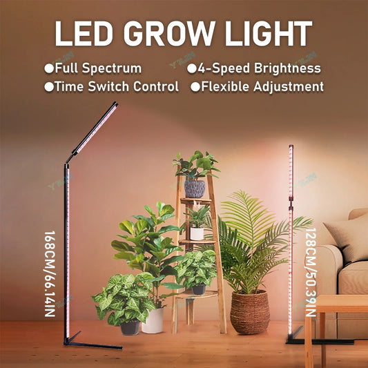 168cm Height Adjustable LED Plant Grow Floor Lamp