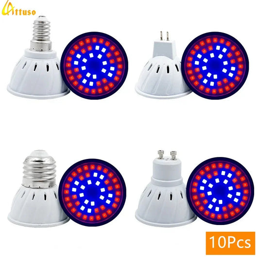 10Pcs LED Grow Light Bulbs