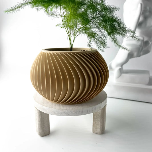 Modern Minimalist 3D Printed Plant Pot