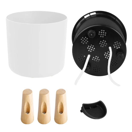 Floor-Standing Round Self-Watering Flower Pot