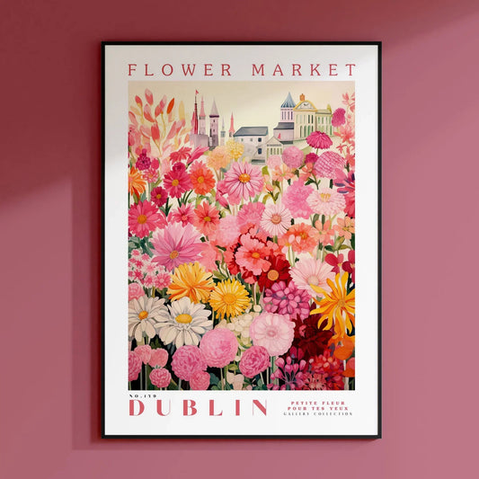 Dublin Flower Market Poster