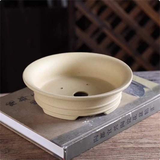 Ceramic Classical Round Bonsai Pot