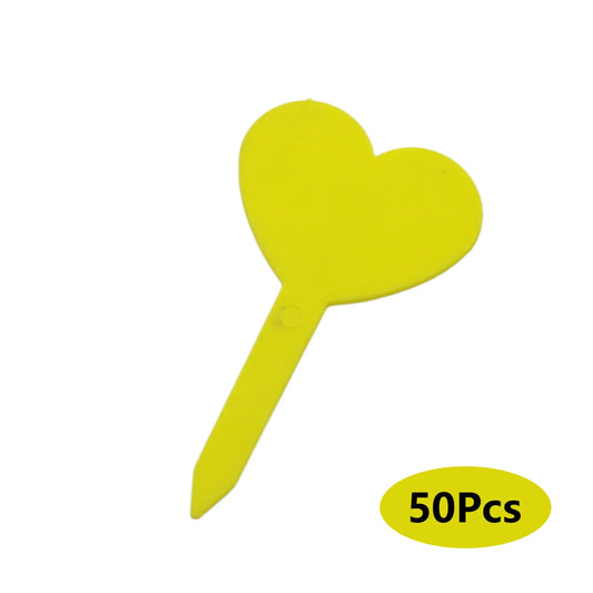 50pcs Heart-Shaped Plant Labels