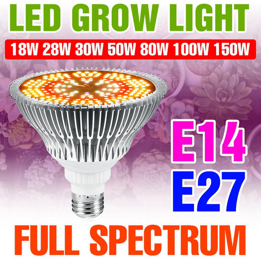 150W E27 LED Plant Grow Light Bulb