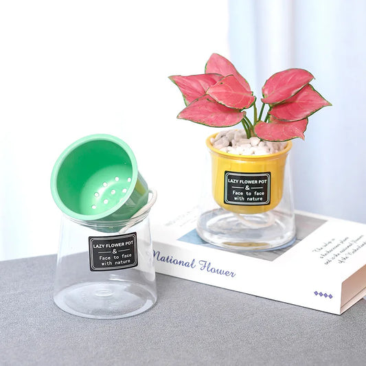 Lazy Self-Watering Colorful Flower Pot