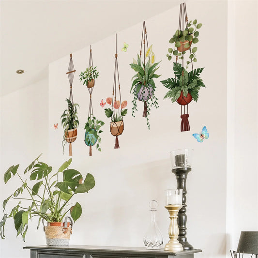 Green Leaf Garland Wall Decal