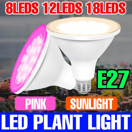E27/E26 LED Full Spectrum Grow Light Bulb