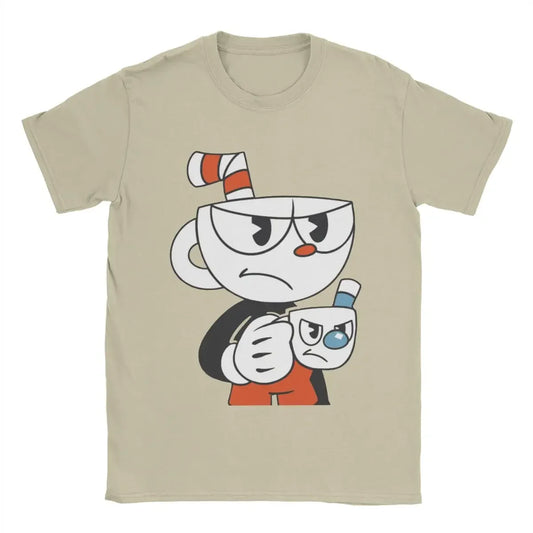 Amazing Cuphead and Mugman Angry T-Shirts