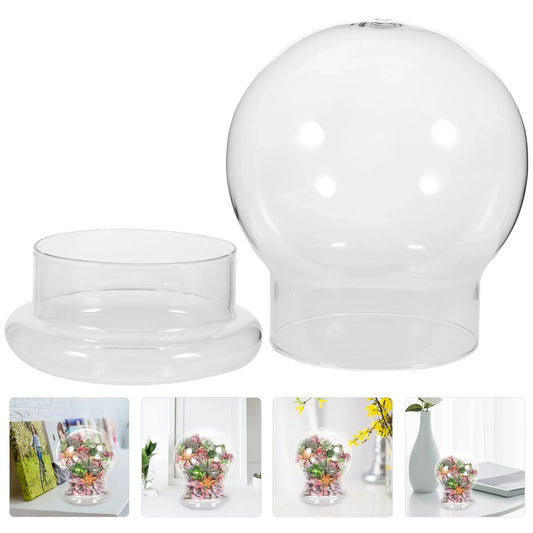 3PCS Glass Terrarium with Dome