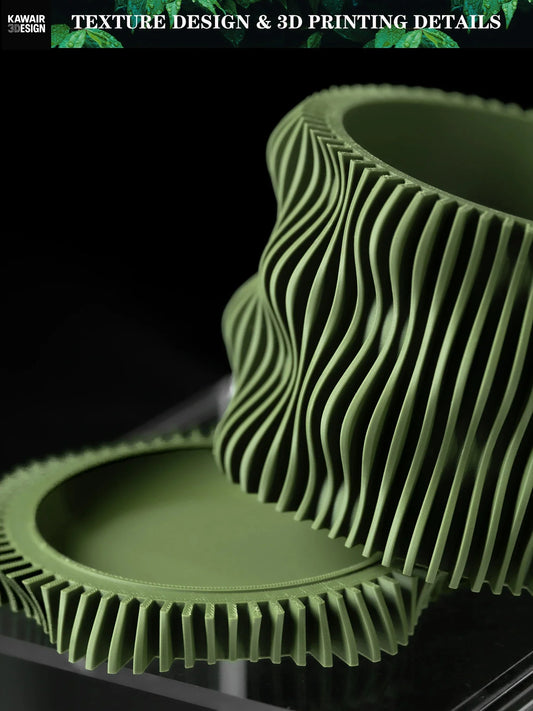 Modern Minimalist 3D Printed Plant Pot