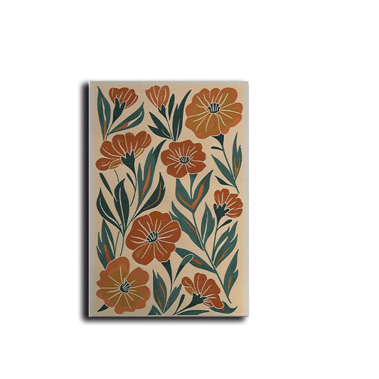 Bohemian Abstract Floral Canvas Print