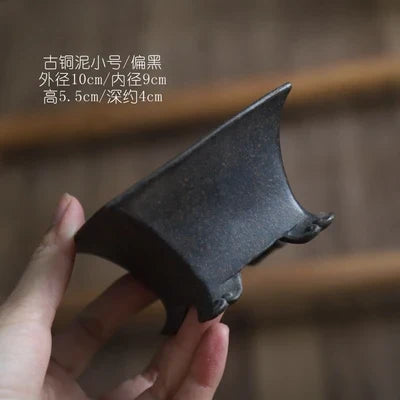 Purple Clay Ceramic Square Bonsai Pot