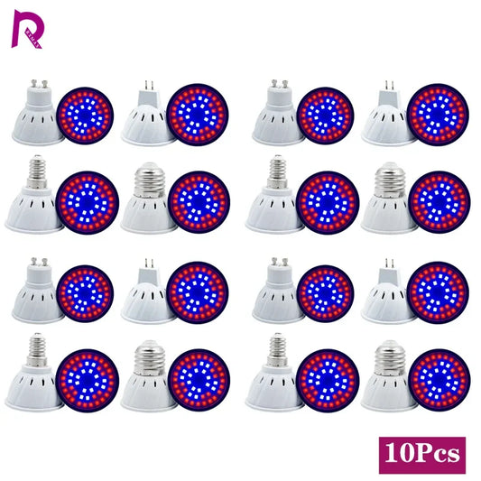 10Pcs Full Spectrum LED Grow Bulbs