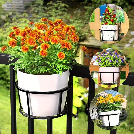 3-Pack Iron Art Hanging Flower Pots
